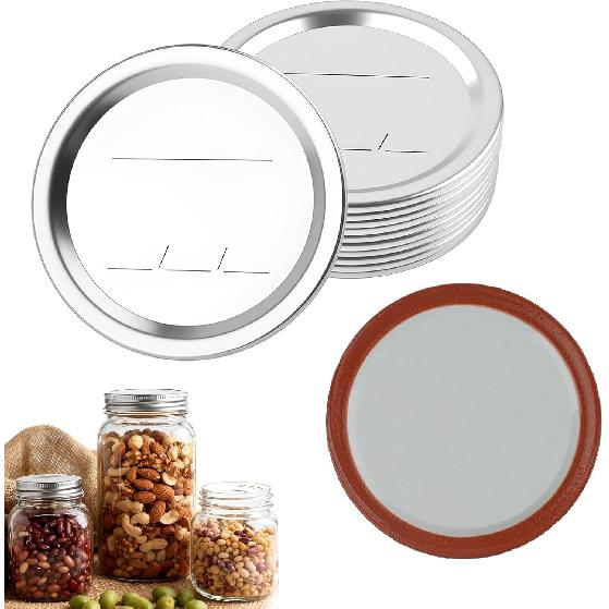 10-Pack Canning Lids for Regular Mouth - 2.75   Mason Jar Lids - Leak-Proof Seal Lids Regular Mouth, Fits Ball and Kerr Jars for Home Canning