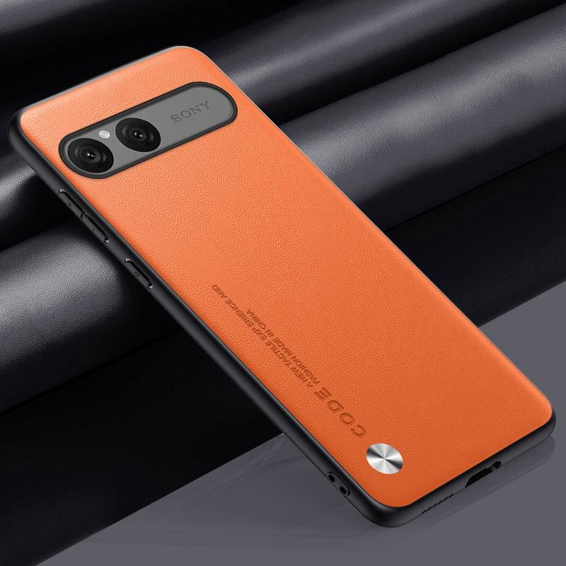 Luxuriöse PU-Lederhülle für Sony Xperia 10 VII 10VII Rückabdeckung Silikon Stoßfester Schutz Handyhülle für Sony Xperia10 VII