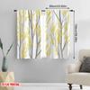 2pcs,2D Plane Printing Curtain Popular Yellow Branches Versatile Fabric (without Rod) Home Decor Ldeal for Season Home Decor for