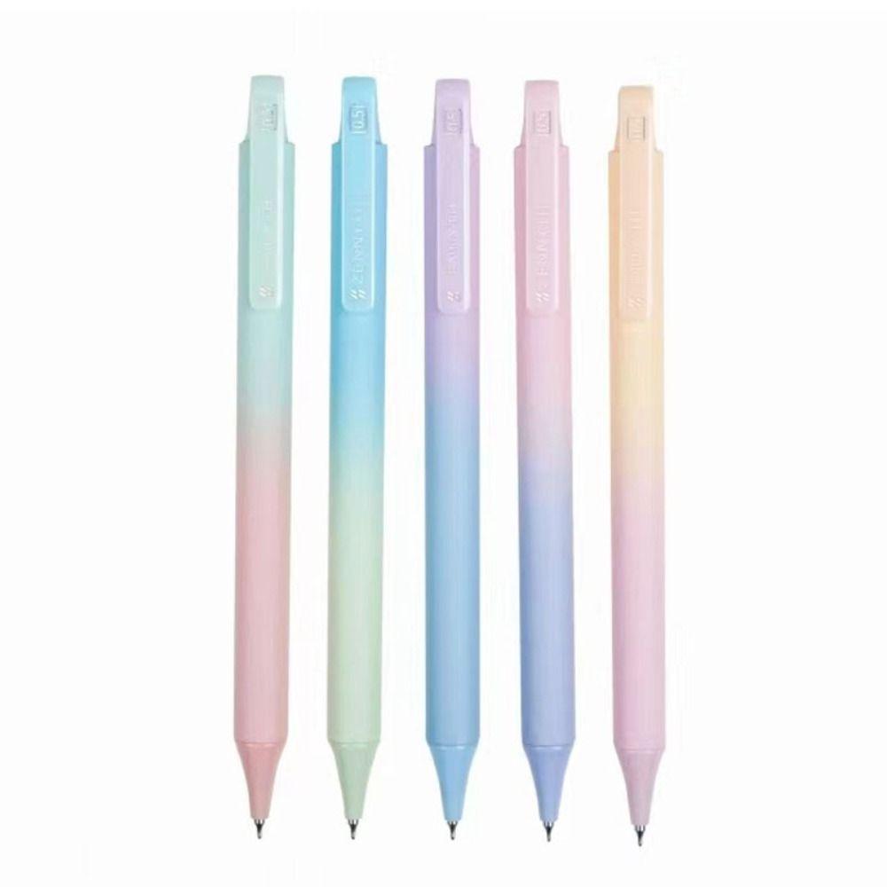 

5 шт. Гелевые ручки с плавным письмом, шариковая ручка с удобным захватом, ручка для подписи в стиле каваи, студенческая 5 pcs