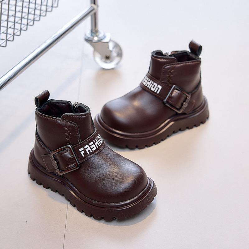 Unisex Kids Casual Mid Calf Martin Boots For Boys And Girls