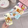 Rilakkuma Anime Cute Cartoon Tempered Glass For Iphone 14 13 12 11 Pro Mini XS MAX 14Plus X XS XR Fundas