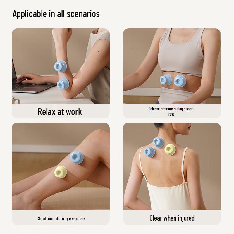 HEZHENG Silicone Vacuum Cupping & Guasha Set (4-Pack)