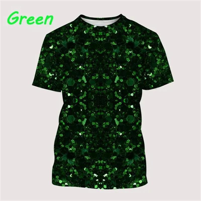 Geometric Dizziness Pattern 3D Printed T-shirt for Summer Fashion Trend Short Sleeved Top Men's Psychedelic Casual Round Neck Streetwear
