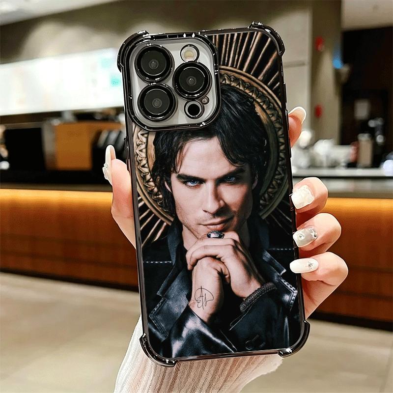 The Vampire Diaries Soft Phone Case For iPhone 15 16 17 Air 14 Pro Max 16E Plus 13 12 Mini Plating Anti-Fall Fundas