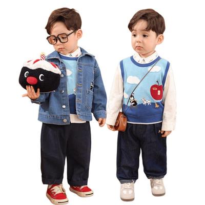 LUSON Baby Boy's 2026 Spring Fashion Knit Outfit