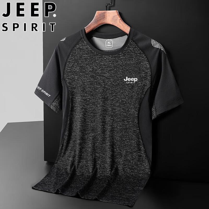 JEEP SPIRIT Men s Ice Silk Quick-Dry T-Shirt XL