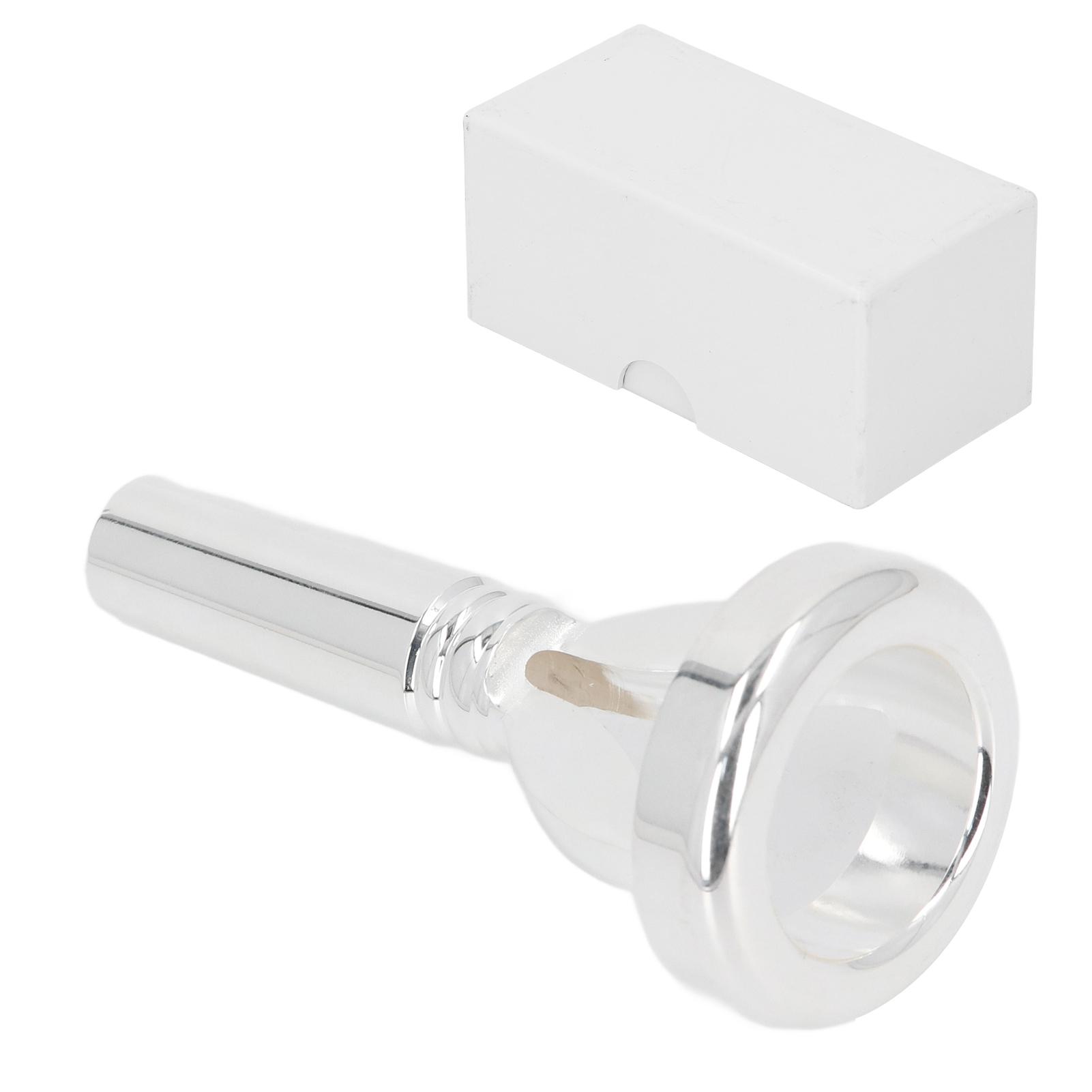 

Trombone Mouthpiece Silver Plated Baritone Euphonium Mouthpiece Lip Practice Tool
