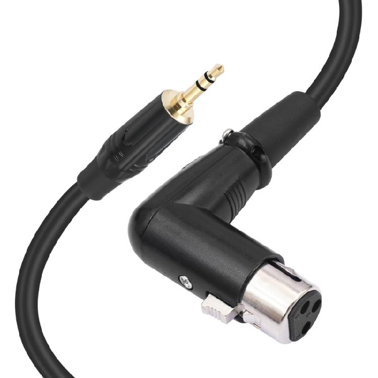 Travel 3.5mm TRS to 3Pin Microphone Cable for Space Saving Connection in Tight Studio Environment 30cm to 3.0m