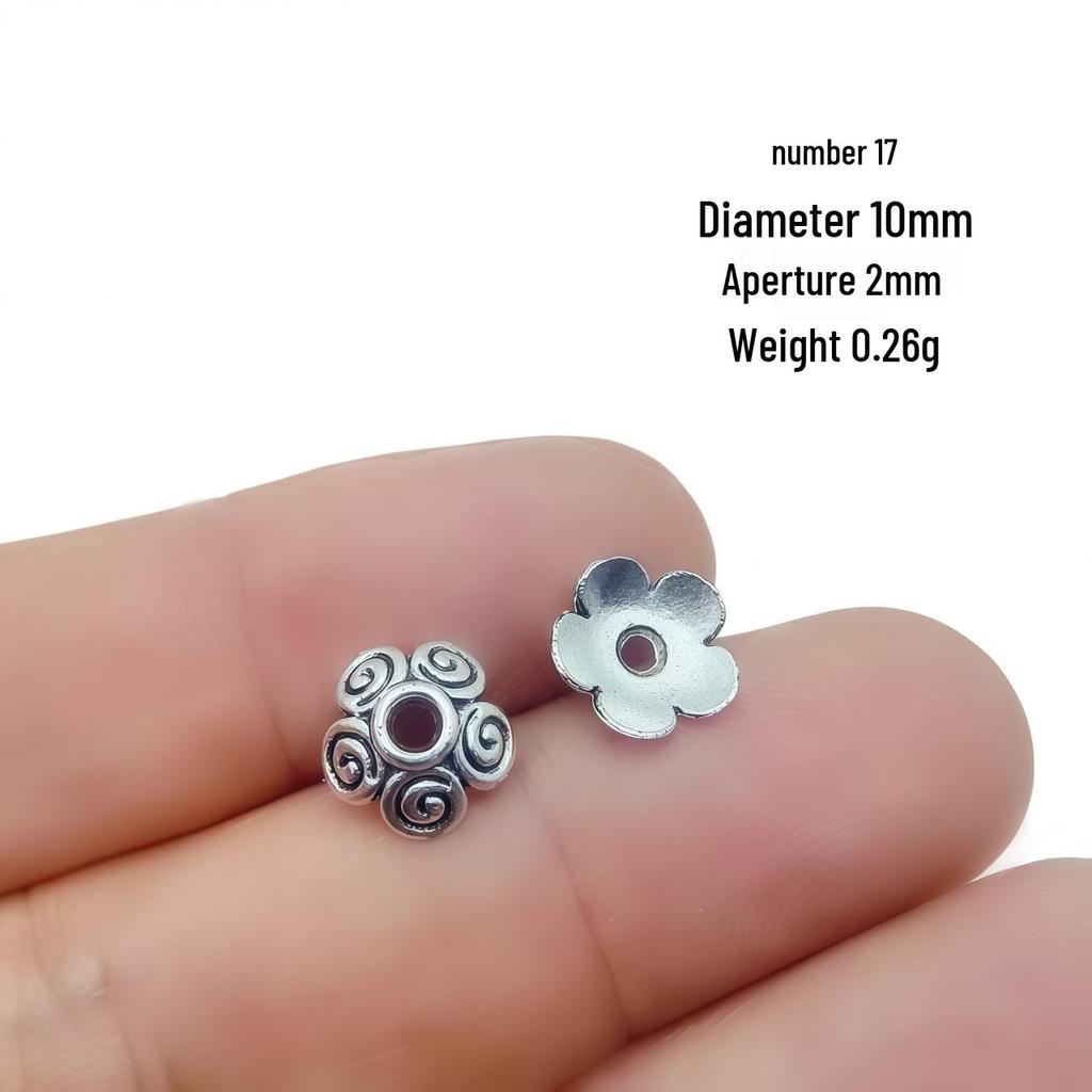 Tibetan Silver Flower Tray Spacer for DIY Bracelets & Jewelry