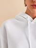2024 Women's Autumn/Winter Solid Color Plus Velvet Loose Hooded Sweatshirt
