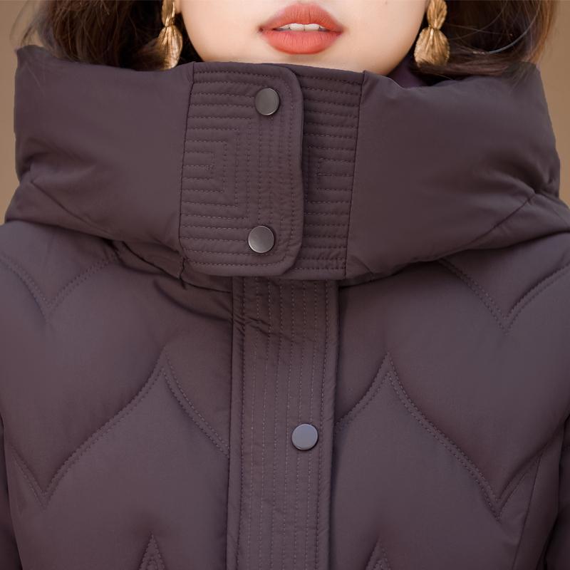 Paltoane de iarnă pentru femei cu glugă, casual, groase, călduroase, scurte, tip parka, jachete de damă