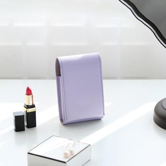 Lipstick Bag with Mirror Mini Lip Balm Organizer Portable Lipstick Case Fits 3 Lipsticks for Handbag Women And Girls Travel Touch-Ups