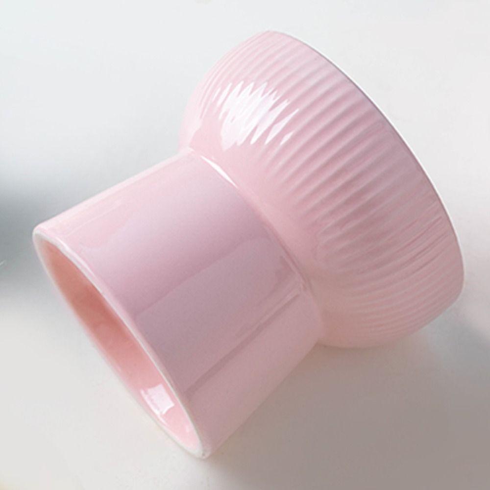 Creative Cat Bowl Slanted/Flat Mouth Dog Food Feeding Basin Pet High Foot Bowl  Water Container