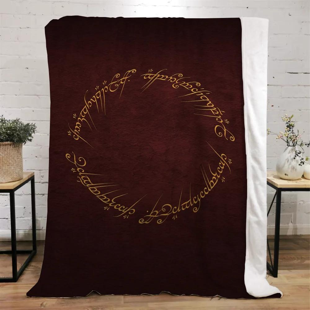 The Lord of the Rings Fleece Throw Blanket for Sofa Decoration Bed Blankets King Size Home Interior Knitted Plaid Luxury Bedding