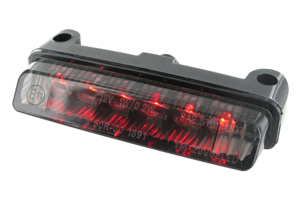STR8 Mini LED Tail Light with Turn Signals, Black, Universal (E)