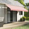 VidaXL Replacement Fabric for Awning, Waterproof Shade Sail, Awning Canvas for Garden Patio Terrace, Red Stripes 367716