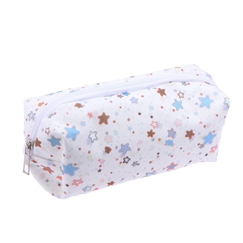 Canvas Stern Stifteetui Große Kapazität Multifunktionales Schreibwarenetui Federmäppchen Tragbare Kosmetiktasche Clutch Tasche Geschenke