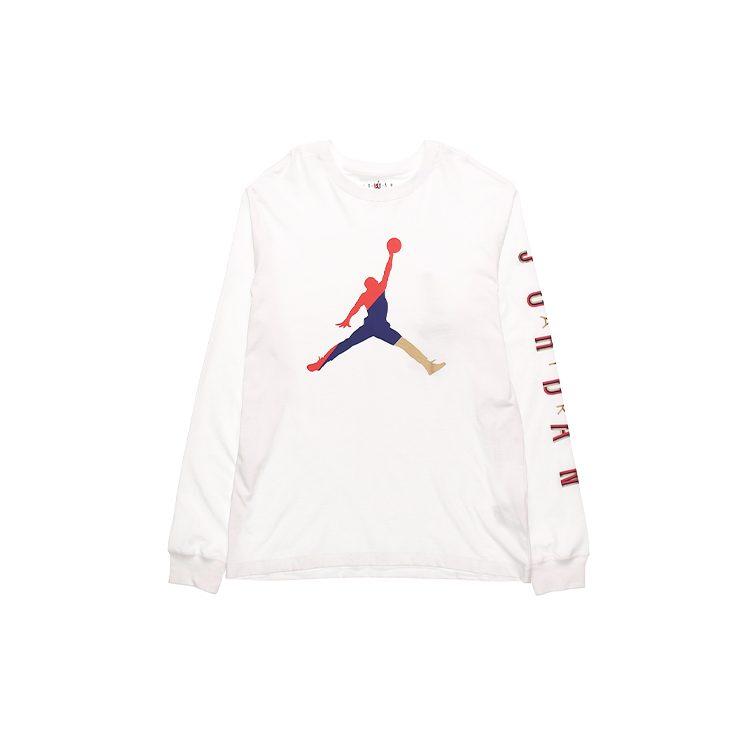 Jordan T Shirts Men's White Crew Neck Moderate Straight Fit CN3503-100