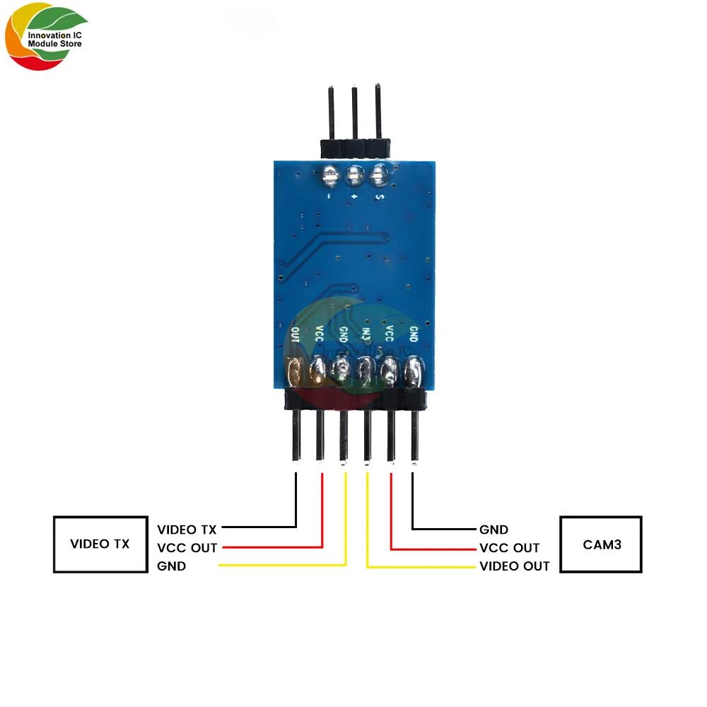 3-Channel Video Switcher Module 3 way Video Switch Unit FPV Camera For Multi-rotor UAV 5.8G FPV Transmitter and Camera