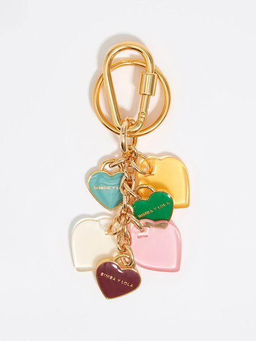 BIMBA Y LOLA BIMBA Y LOLA Gold Heart Keyring B256AIZ001YEF