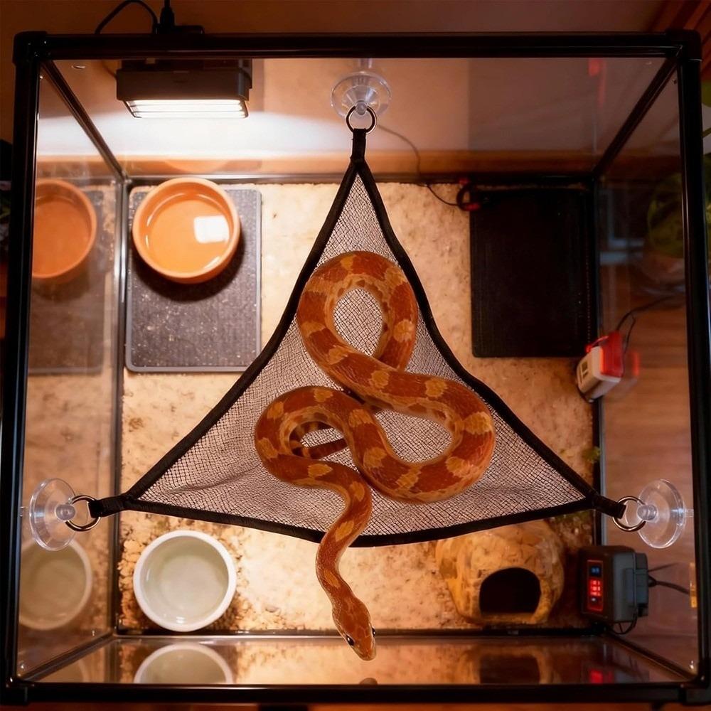 Stability Rings Swing Perch with Rope Snake Enrichment Toys Terrarium Decor Reptile Hammock  Snakes