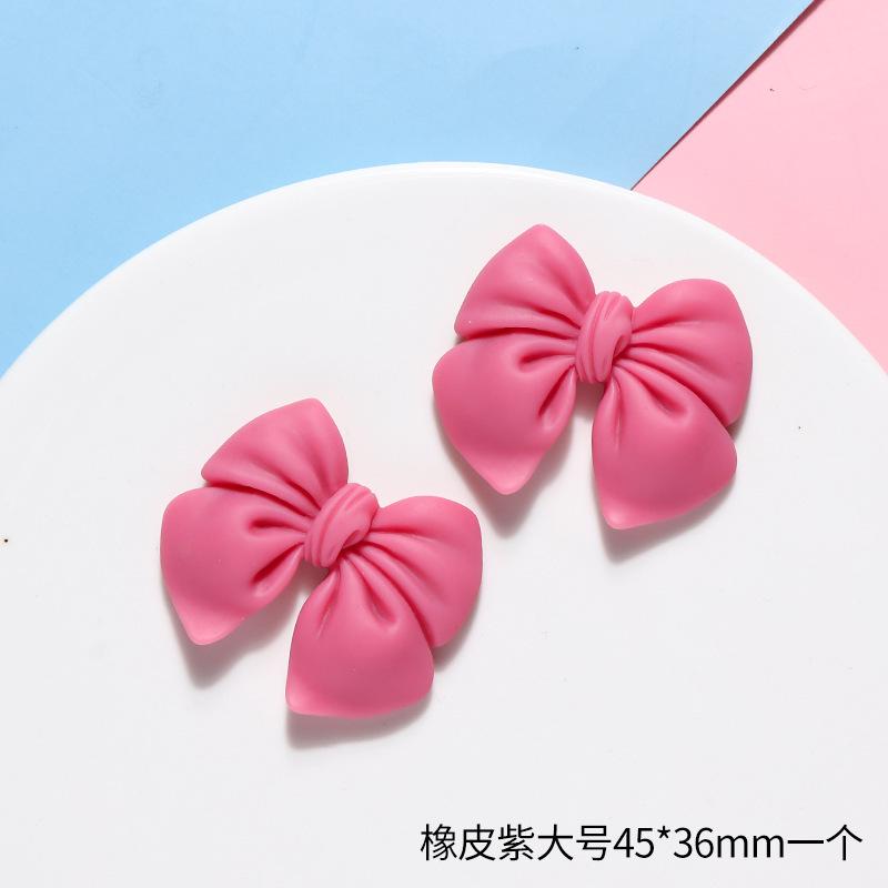 Simulation Bow Resin Accessories,10pcs Frosted Bow Tie DIY Handmade Mobile Phone Case Accessories,Material Package Accessories.