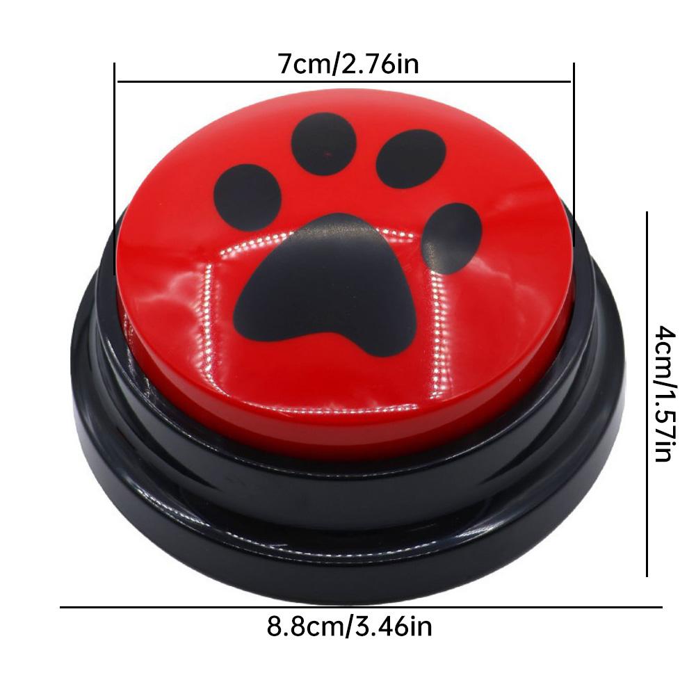 5colors Dog Cat Communication Buttons Voice Recording Button for Pet Training Buzzer 30 Second Record Playback Interactive Pet T