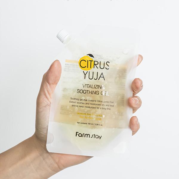 FARM STAY Citrus Yuja Vitaalizing Soothing Gel 100ml  (3 Options)