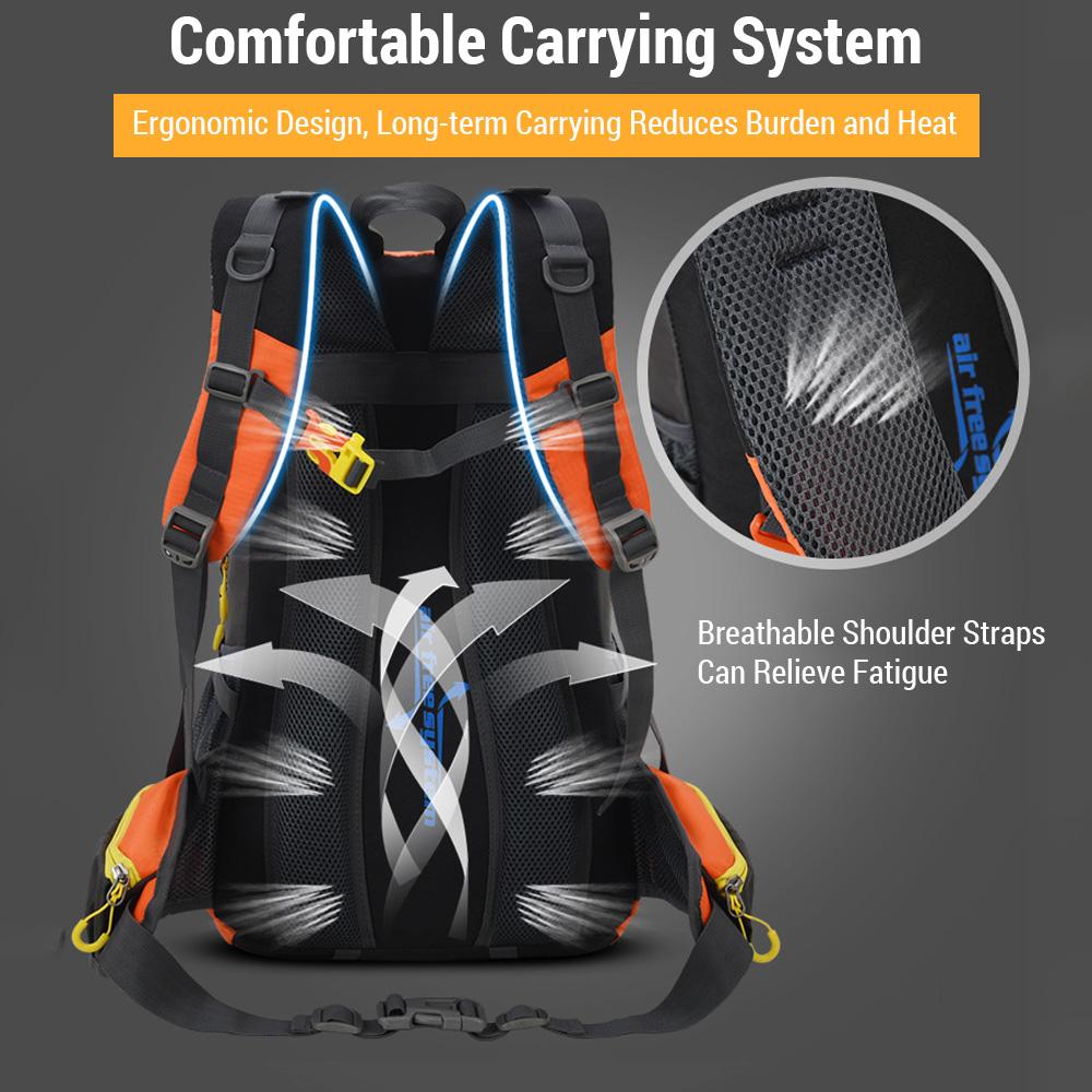 Wanderrucksack, 40 l, wasserdicht, für Outdoor-Reisen, Tagesrucksack, Camping-Rucksack für Damen und Herren