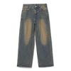 [Beams Heart] Jeans Blast Wide Straight Denim Men's DARK_INDIGO S