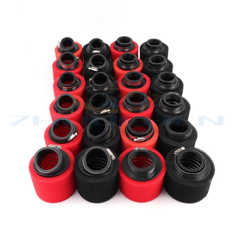 35mm 38mm 42mm 45mm 48mm Bogen Winkel Hals Schaumstoff Luftfilter Schwamm Reiniger Moped Roller Dirt Pit Bike Motorrad ROT Kayo BSE