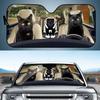 Car Sun Visor Funny Selfie Cat Car Windshield Sun Visor Uv Protection To Print