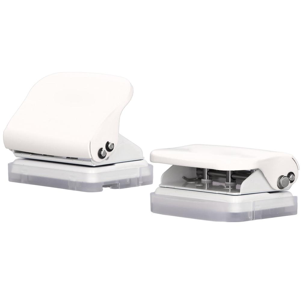 Hole Punch Ruler Design Quick Positioning 3 Holes Metal Paint Body Loose Leaf Puncher for Documentation
