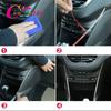 Auto Zentrale Steuerung Klimaanlage Seite Dekoration Helle Streifen Trim Aufkleber für Peugeot 2008 2014- 