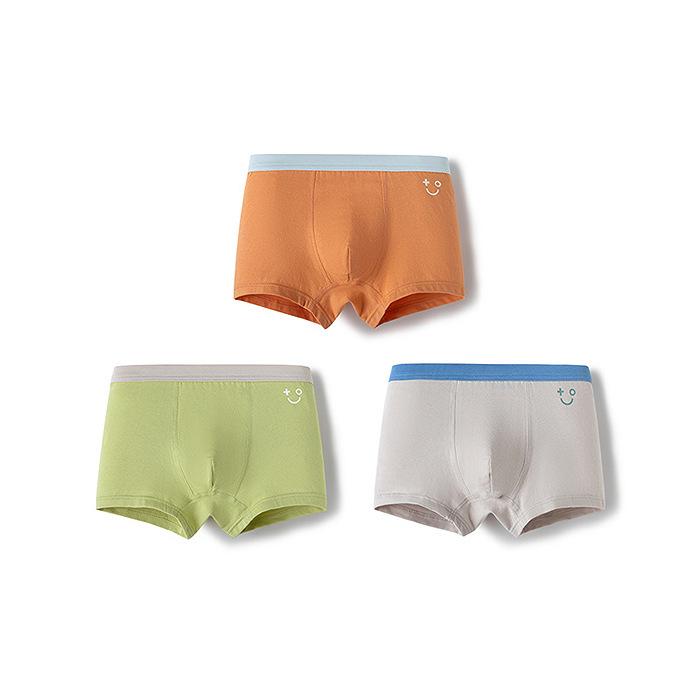 Balabala Girls' Cotton Boxer Shorts - 3-Pack, No-Wedgie, Skin-Friendly, Small to Large Sizes