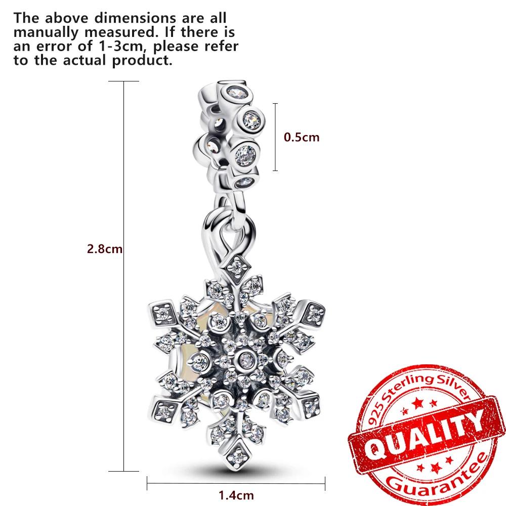 Charm Inimă Fluture Cupru Strălucitor Diamante Complete Pentru Brățară Originală Mărgele Pavé Fulg de Nea Bijuterii Cadou de Sărbători