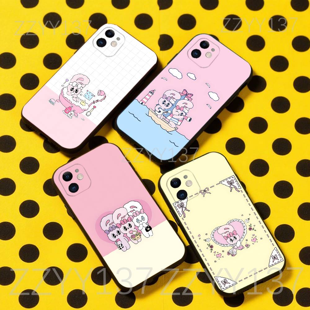 Esther Bunny Cute For iPhone 17,16,15,14,13,12,11,Air,X,XR,Pro,Max,Plus TPU Soft Skin-friendly Cover