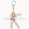 Popular American Singer Acrylic Keychain for Accessories Bag Pendant Key Chain Ring Keychains Jewelry Creative Fans Gifts