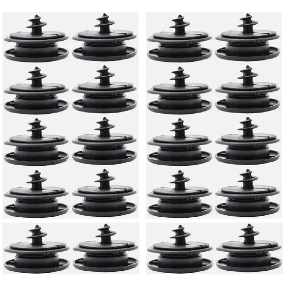 20set Universal Antiskid Car Auto Floor Mat Carpet Fastener Retainer Clips Black