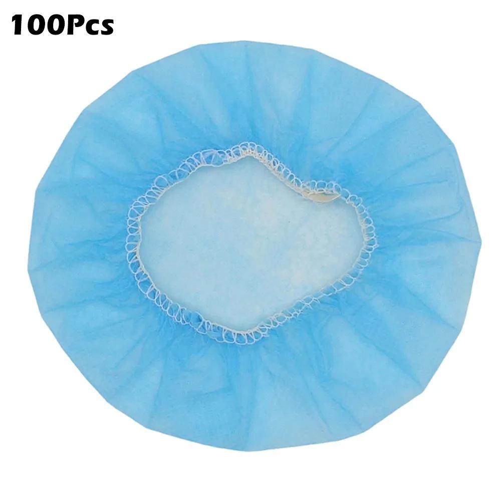 100Pcs/Bag Disposable Headphone Cover Nonwoven Dirt-proof Microphone Covers Highly Elastic Sweat-proof Microphone Protective Cap