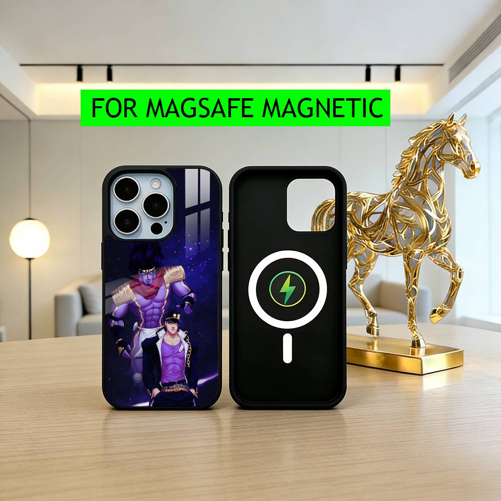COOL J-JoJo B-Bizarre A-Adventures Phone Case For iPhone17,16,15,14,13,12,11 Plus,Pro Magnetic with Magsafe Wireless Charging