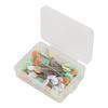 200pcs Multicolor Straight Pins Flower Head Craft Positioning Pins Quilting Pins  For Crafting