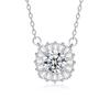 S925 Sterling Silver Moissanite Cross Pendant Clavicle Necklace for Women Luxury Sparkling Fine Jewelry Gift