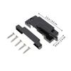 Black Color Sliding Window Sash Locks Zinc Alloy Crescent Design Security Sash Locks Anti-Rust Wear Resistant Cam Lock
