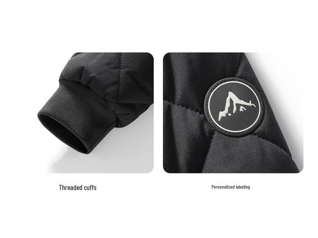 2024 Men's Large Winter Down Jacket - Velvet-Lined, Thickened Baseball Style with Stand Collar
