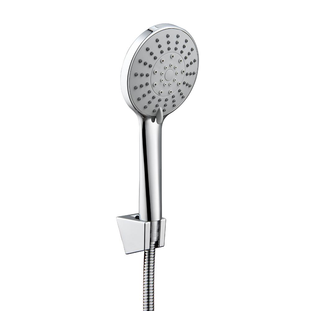 SS5001 High Quality Wall Rain Bathroom Chrome ABS Plastic 5 Mode Hand Shower Head with Hose and Holder ABS Plastic