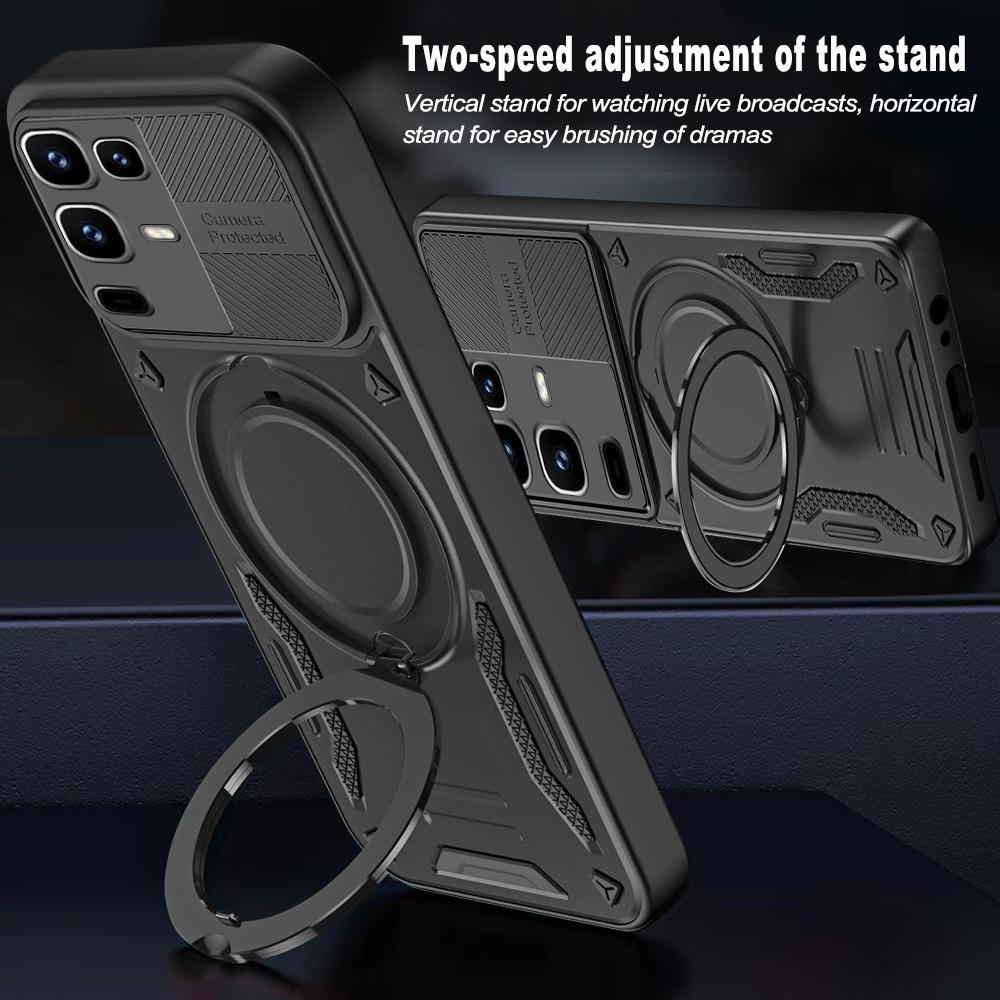 Magnetic Case For Infinix Note 50 4G / Note 50 Pro 4G Shockproof TPU + PC Phone Back Cover with Kickstand