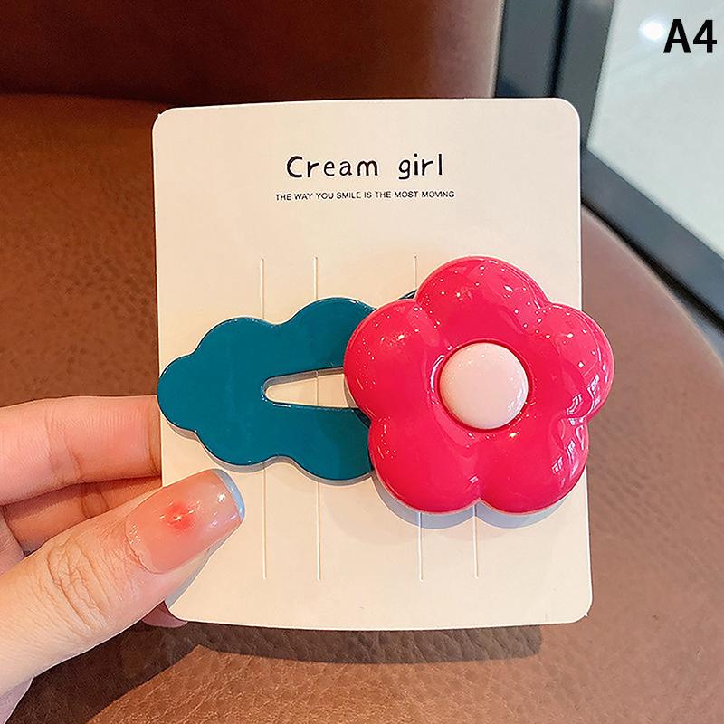 

Заколка для челки для девочек, корейская версия детских аксессуаров для волос, головной убор, открытка для волос для девочек, заколка для волос с цветком