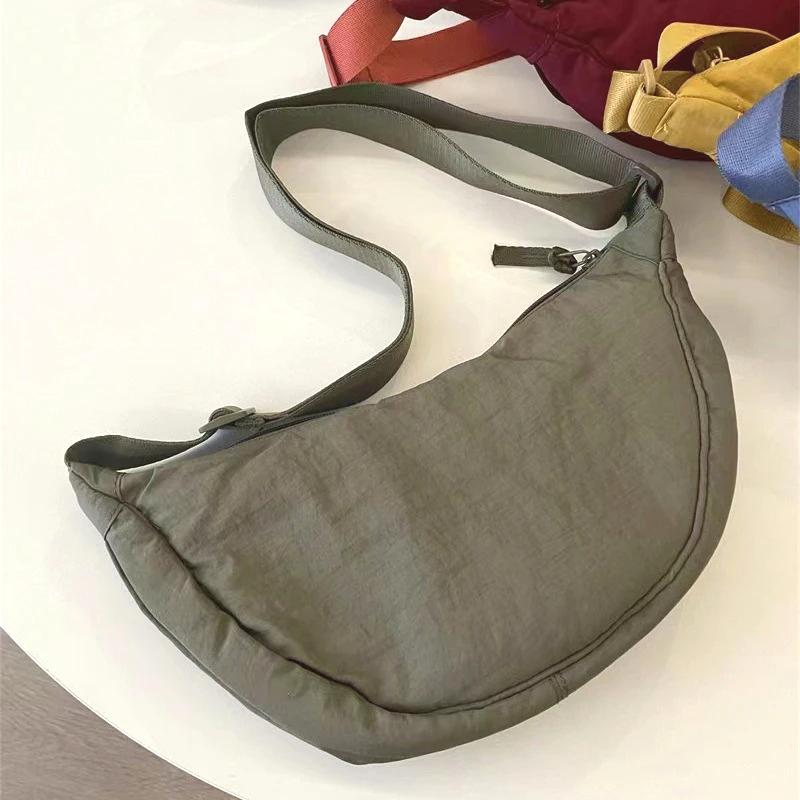 Nyl Hobos Women's Shoulder Dumpling Bag Large Capacity Travel Crossbody Half Mo Bags Outdoor Phe Pouch Handbags Wholesale